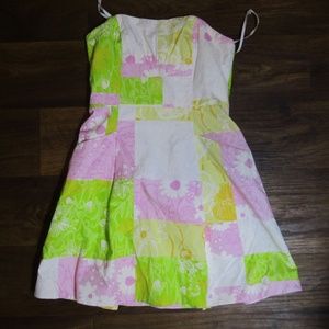 Lilly Pulitzer Women’s Hot Pink White Green Dress